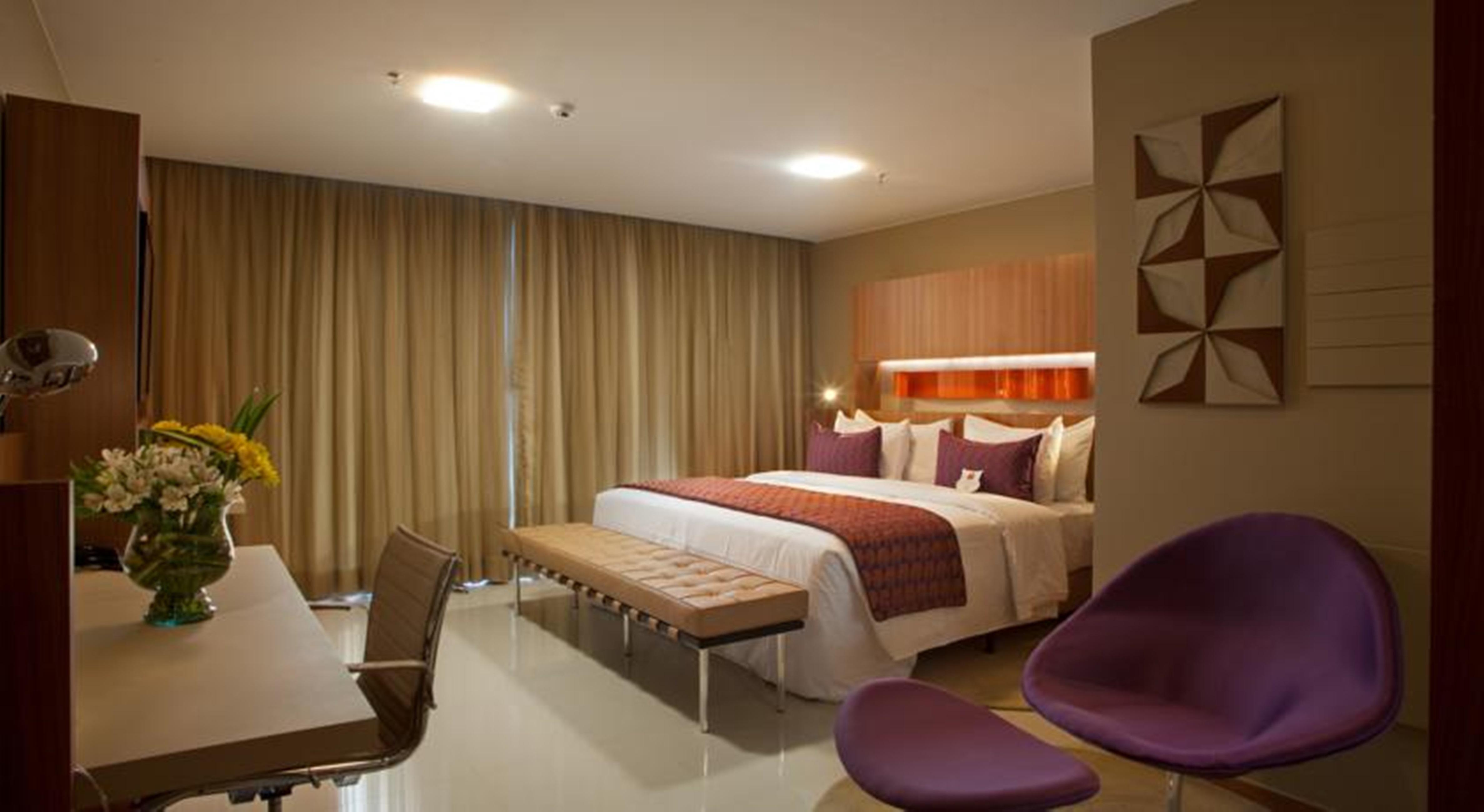 巴西利亚尊玉蓝树酒店 Candangolandia 外观 照片 A bedroom at the hotel